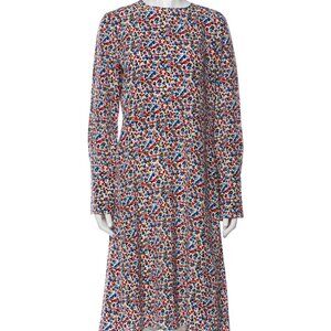 Tory Burch Floral Print Midi Length Dress Size: M | US 8